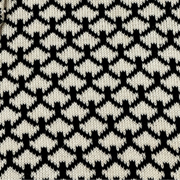 Cream Knit Sweater with Button Accents Vintage 90’s Hand Loomed High Neck Cozy - Picture 2 of 9